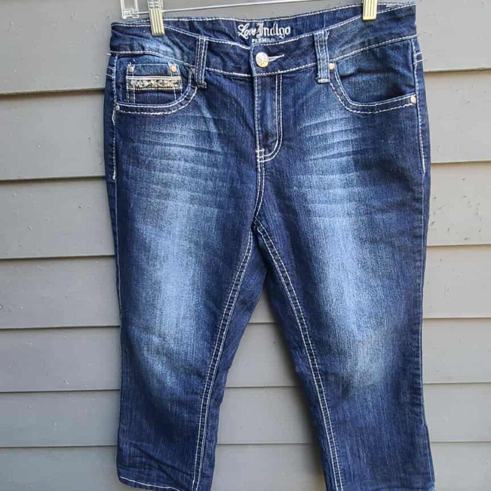 Love Indigo Premium Cropped Jeans size 10